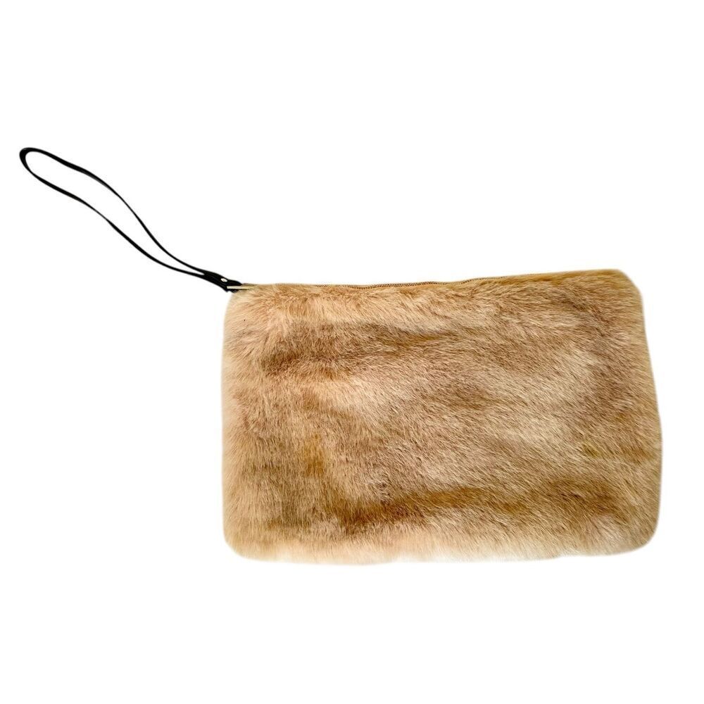 Zara Faux Fur Clutch Bag